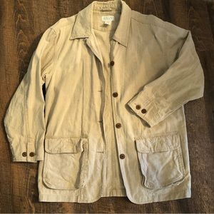 LANDS END women’s linen/Cotten lightweight jacket